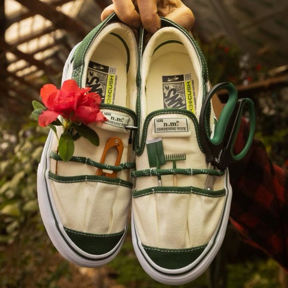 VANS VAULT x Nicole Mclaughlin Gardening Slip-On Shoes + Tote - Picture 1 of 14